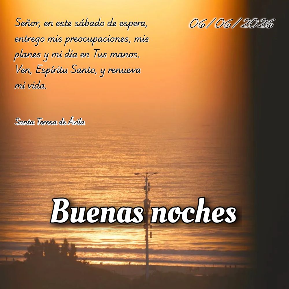 Neste sábado de recolhimento, aquieta o coração e espera no Senhor. O Espírito Santo se aproxima de quem prepara a alma em silêncio e fé. Salmos 46...