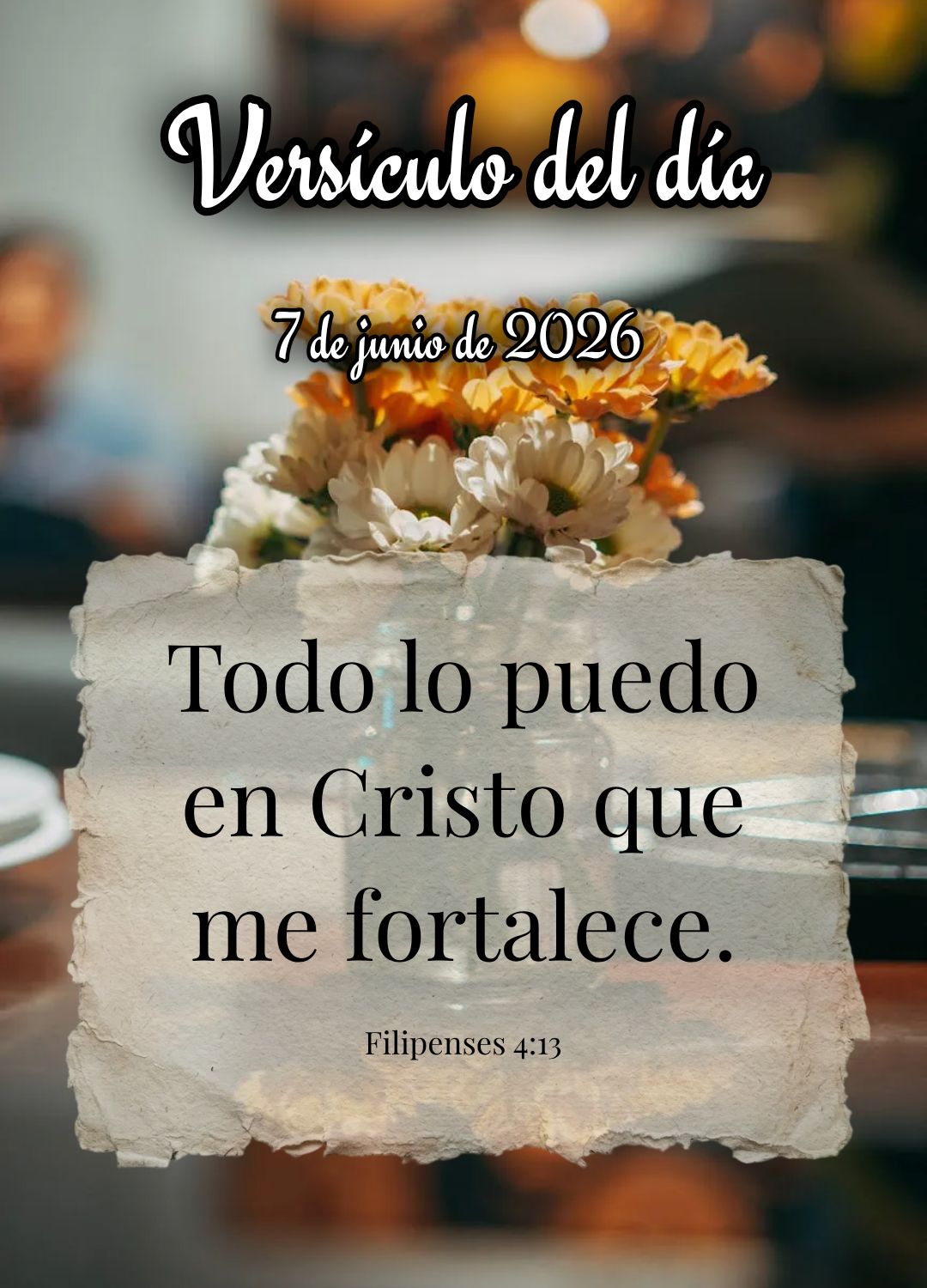 Posso todas as coisas naquele que me fortalece. Versículo do dia Filipenses 4:13