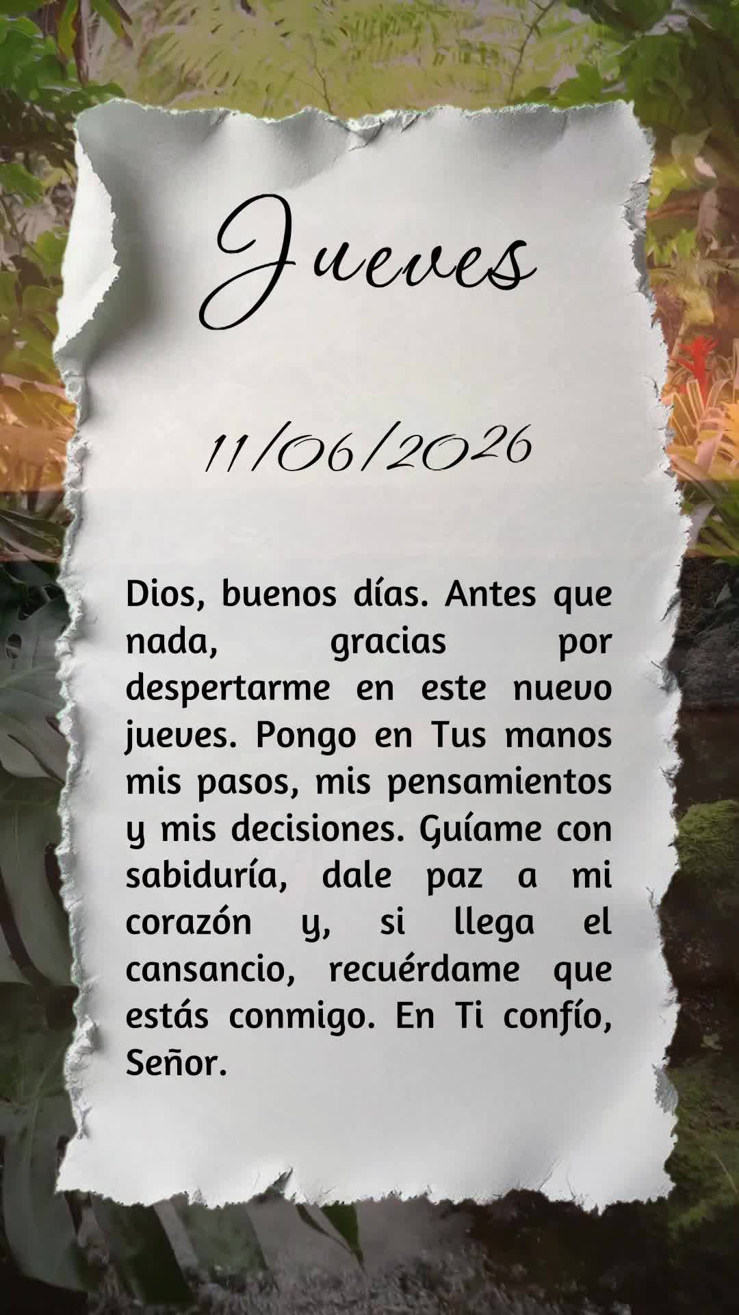 Deus, bom dia. Antes de tudo, obrigado por abrir meus olhos pra mais um amanhecer nesta quinta-feira. Entrego em Tuas mãos meus passos, pensamentos e de...