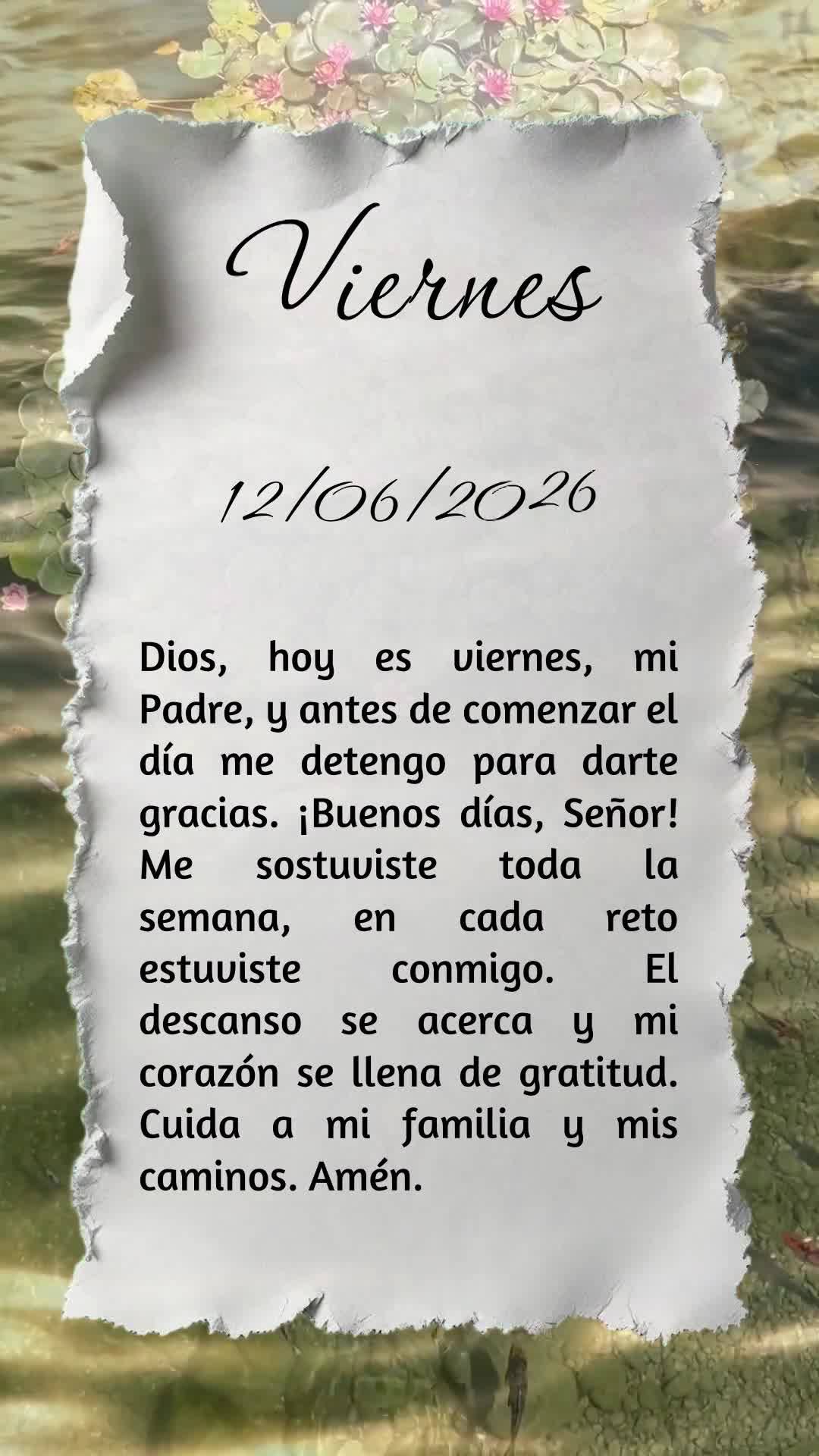Deus, hoje é sexta-feira, meu Pai, e antes do dia começar eu paro para te agradecer. Bom dia, Senhor! Tu me sustentaste a semana toda, em cada desafio ...