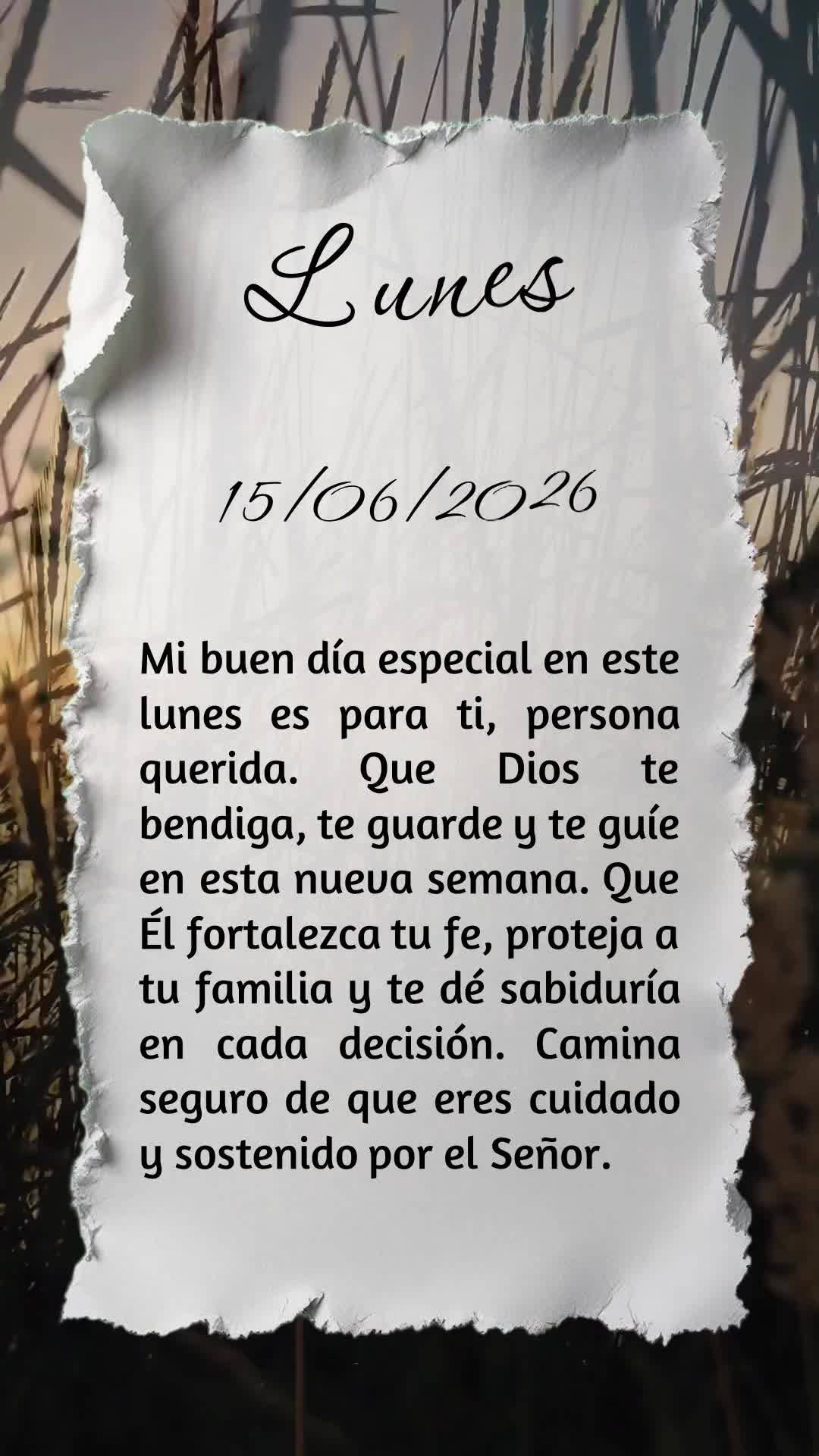 Meu bom dia especial nesta segunda-feira é para você, pessoa querida. Que Deus te abençoe, te guarde e te guie nesta nova semana. Que Ele fortaleça s...