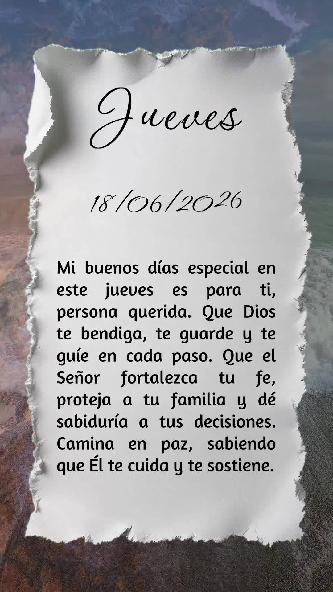 Meu bom dia especial nesta quinta-feira é para você, pessoa querida. Que Deus te abençoe, te guarde e te guie em cada passo. Que o Senhor fortaleça s...