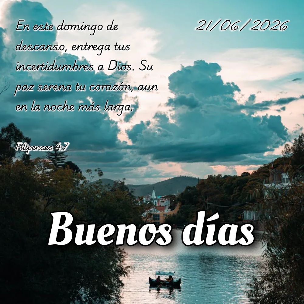 Neste domingo, confie: Deus tem planos de bem para você. Não desista! A noite mais longa também passa, e dias melhores virão. Jeremias 29:11