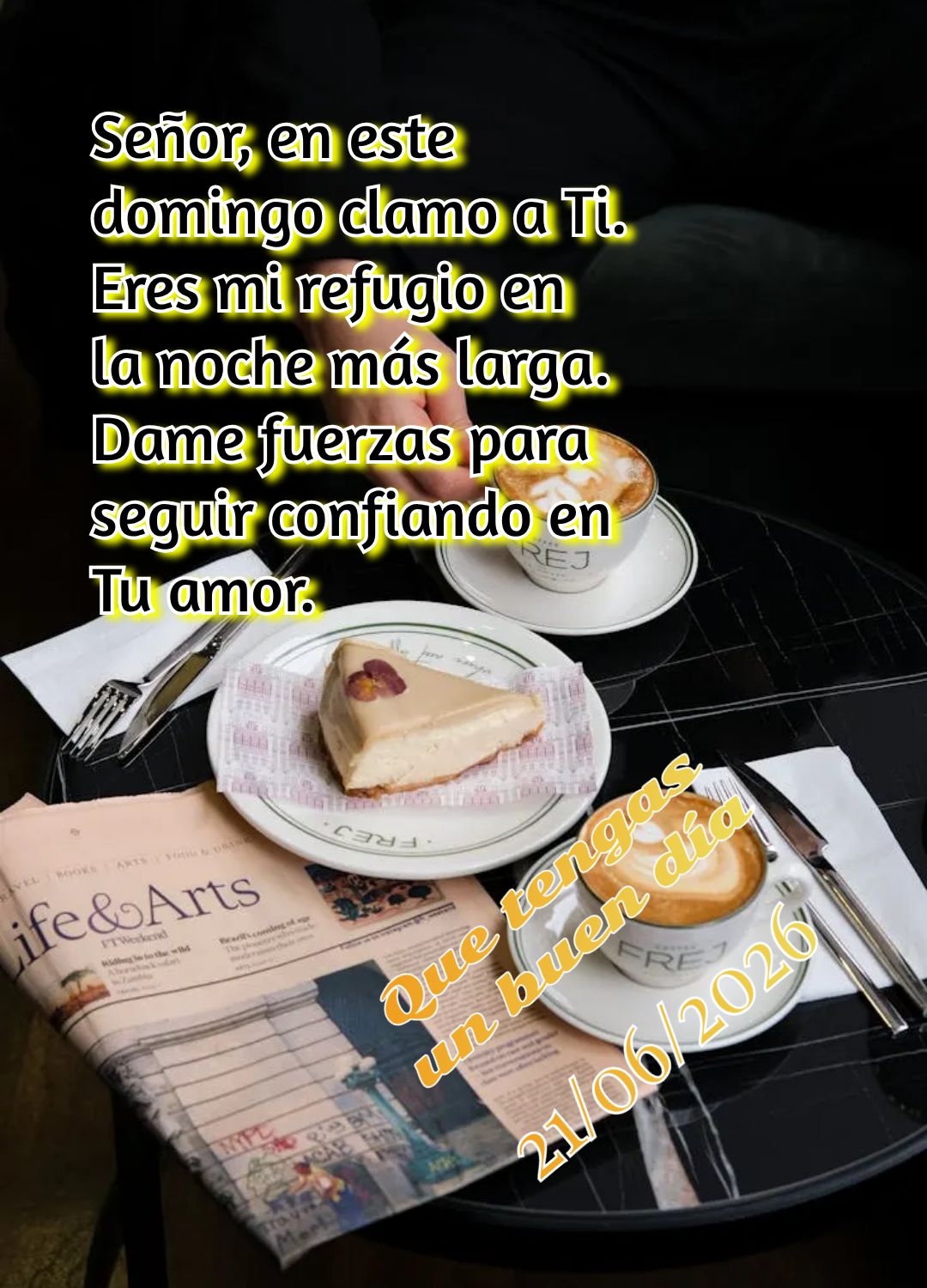 Neste domingo, descanse no Senhor. Mesmo na noite mais longa, a luz de Deus brilha em seu coração. Confie e tenha paz. Tenha um bom dia