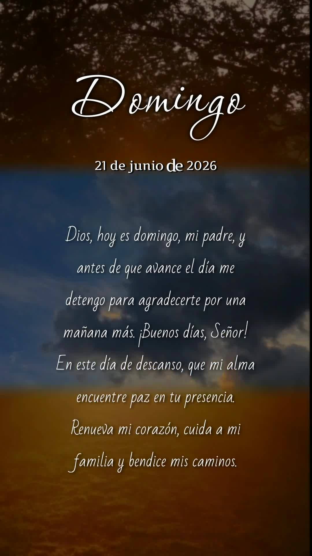 Deus, hoje é domingo, meu pai, e antes que o dia avance eu paro para te agradecer por mais uma manhã. Bom dia, Senhor! Que neste dia de descanso minha ...