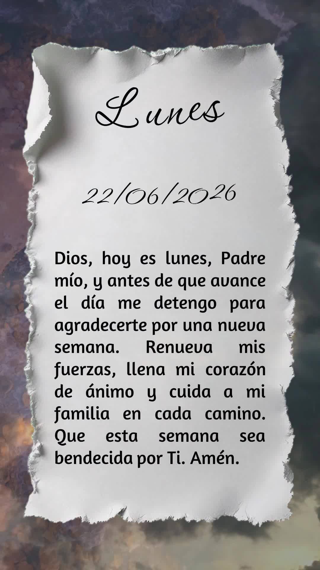 Deus, hoje é segunda-feira, meu Pai, e antes que o dia avance eu paro para te agradecer por mais uma semana que começa. Renova minhas forças, acende e...
