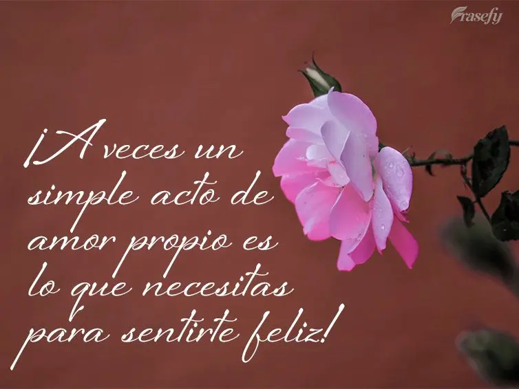 ¡A veces un simple acto de amor propio es lo que necesitas para sentirte feliz!