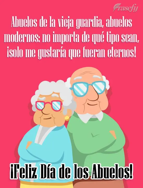 Abuelos de la vieja guardia, abuelos modernos: no importa de qué tipo sean, ¡solo me gustaría que fueran eternos! ¡Feliz Día de los Abuelos!