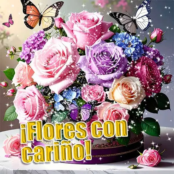 ¡Flores con cariño!