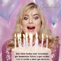 Que estas fechas sean recordadas por momentos felices y que recibas todo el cariño y amor que mereces. ¡Felicidades!