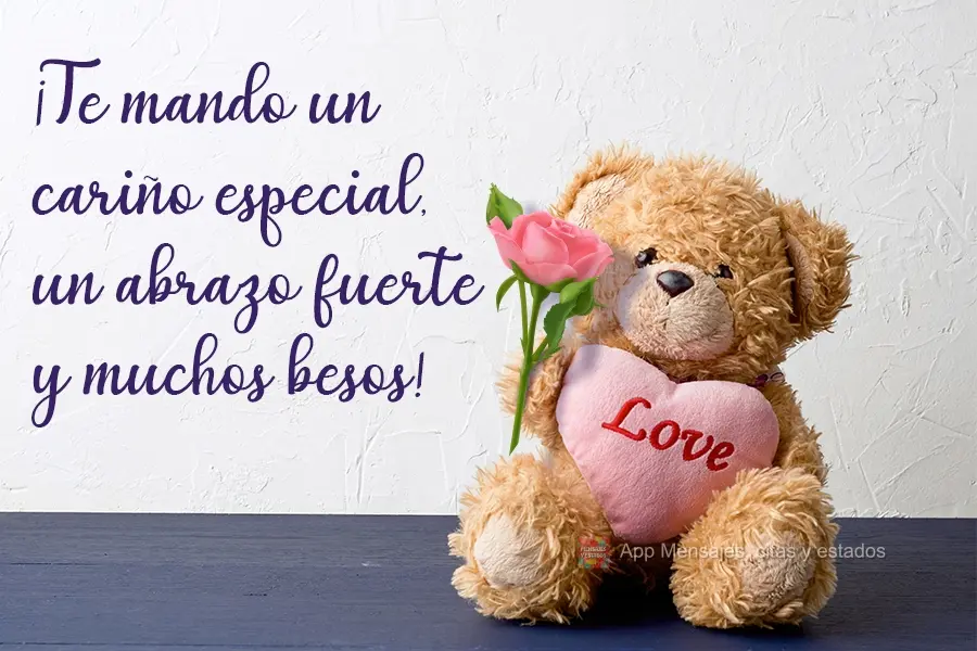 ¡Te mando un cariño especial, un abrazo fuerte y muchos besos!