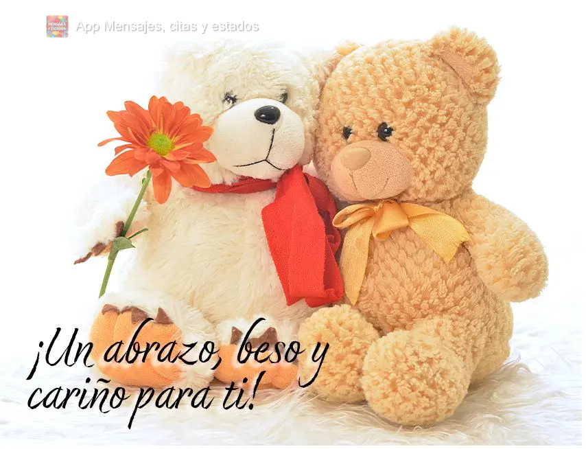¡Un abrazo, beso y cariño para ti!