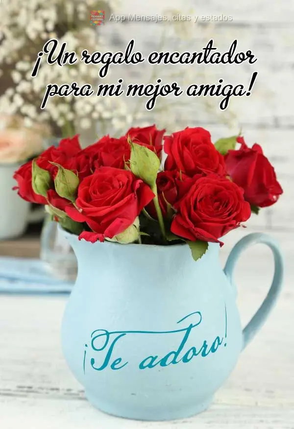 ¡Un regalo encantador para mi mejor amiga! ¡Te adoro!