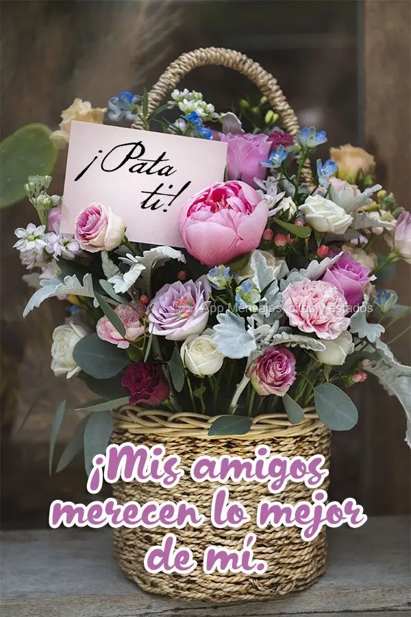 ¡Mis amigos merecen lo mejor de mí. ¡Para ti!