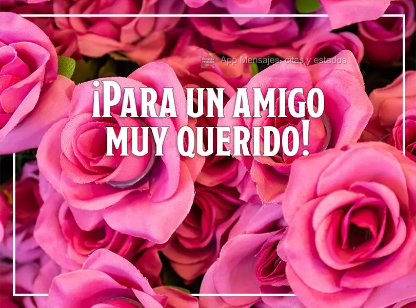 ¡Para un amigo muy querido!