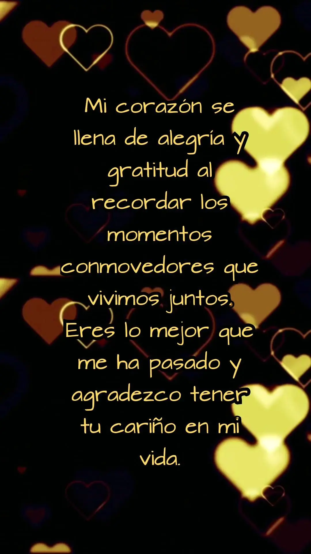 Mi corazón se llena de alegría y gratitud al recordar los momentos conmovedores que vivimos juntos. Eres lo mejor que me ha pasado y agradezco tener tu...