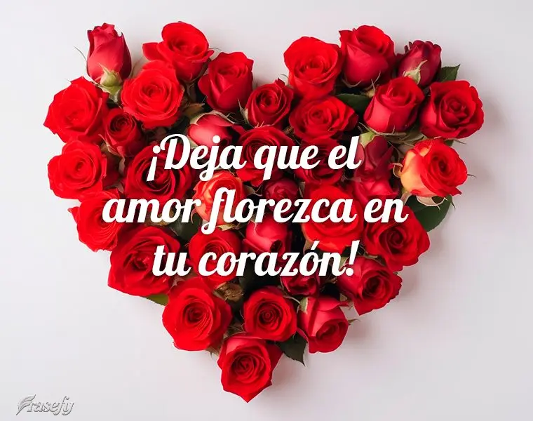¡Deja que el amor florezca en tu corazón!