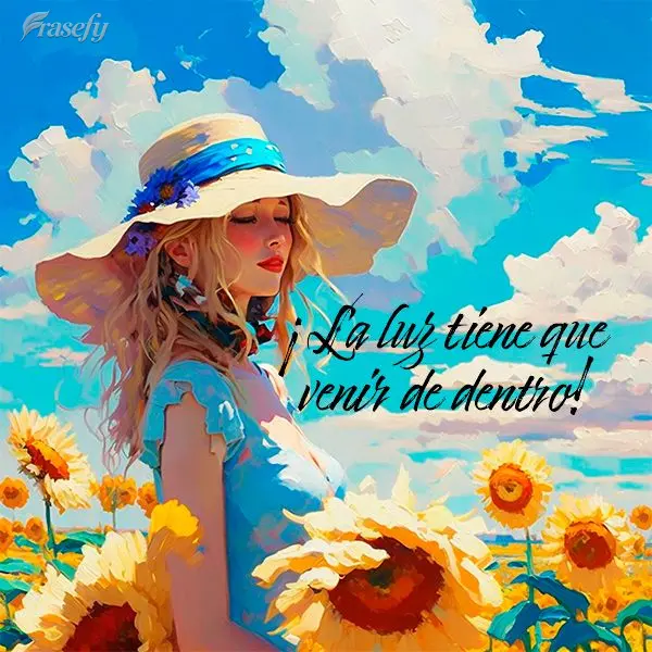¡La luz tiene que venir de dentro!