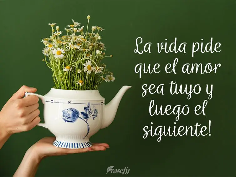 La vida pide que el amor sea tuyo y luego el siguiente!
