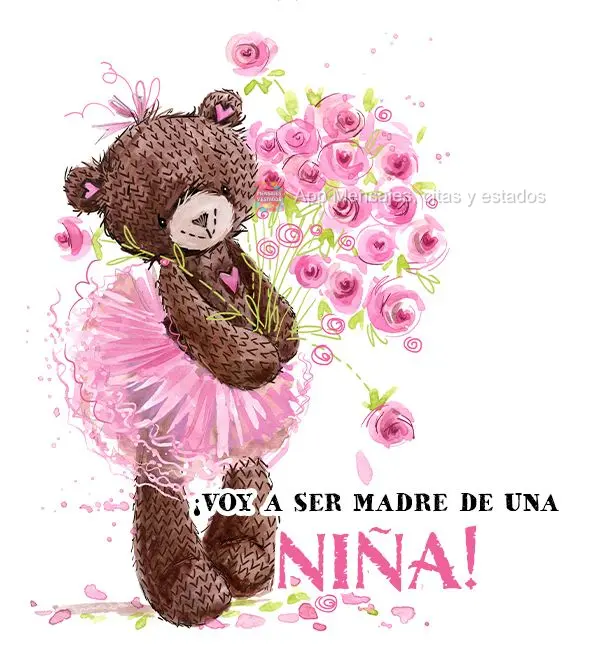 ¡Voy a ser madre de una niña!