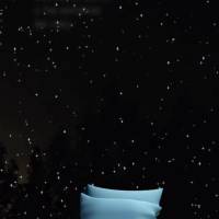 Que la oscuridad de la noche sea iluminada por tus más bellos sueños y las estrellas del cielo.
