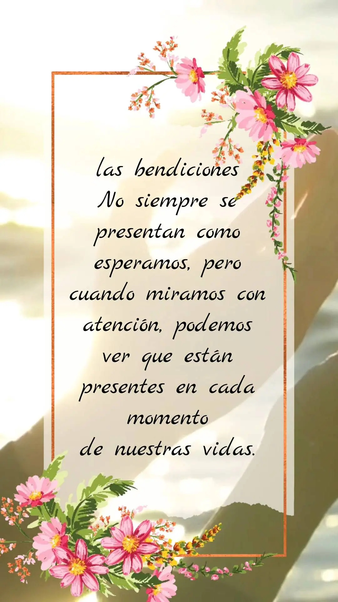 las bendiciones
No siempre se presentan como esperamos, pero cuando miramos con atención, podemos ver que están presentes en cada momento de nuestras ...