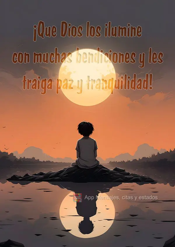 ¡Que Dios los ilumine con muchas bendiciones y les traiga paz y tranquilidad!