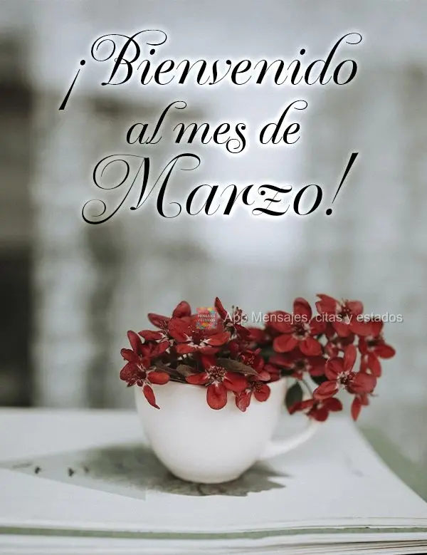 ¡Bienvenido al mes de marzo!