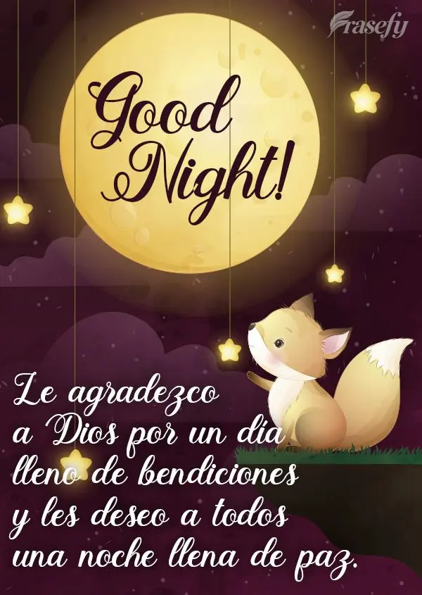 Agradeço a Deus por um dia cheio de bênçãos e desejo a todos uma noite cheia de paz! Boa noite! 