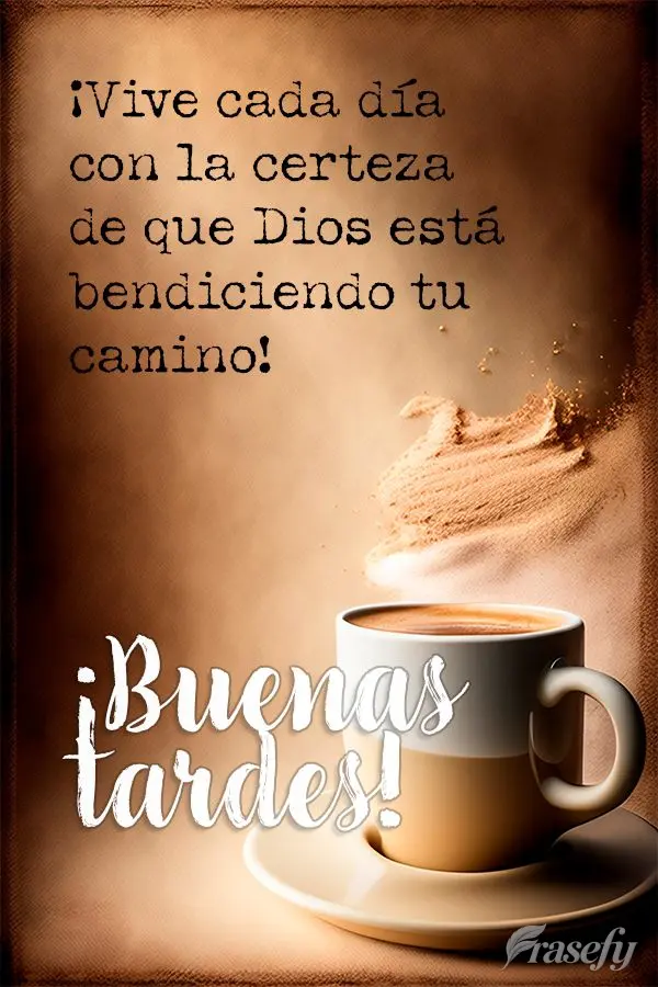 Viva todos os dias com a certeza que Deus está abençoando seu caminho! Boa tarde!