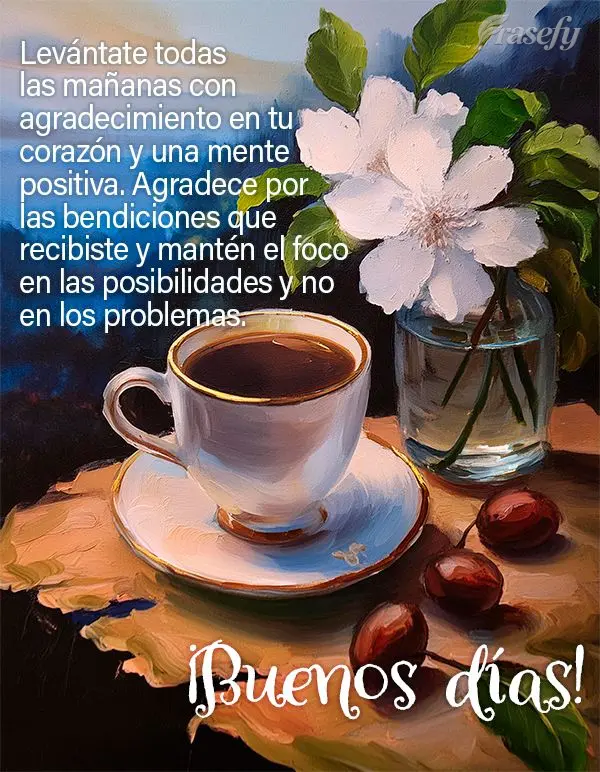Levante-se todas as manhãs com um coração agradecido e uma mente positiva. Agradeça pelas bênçãos que recebeu e mantenha o foco nas possibilidades...