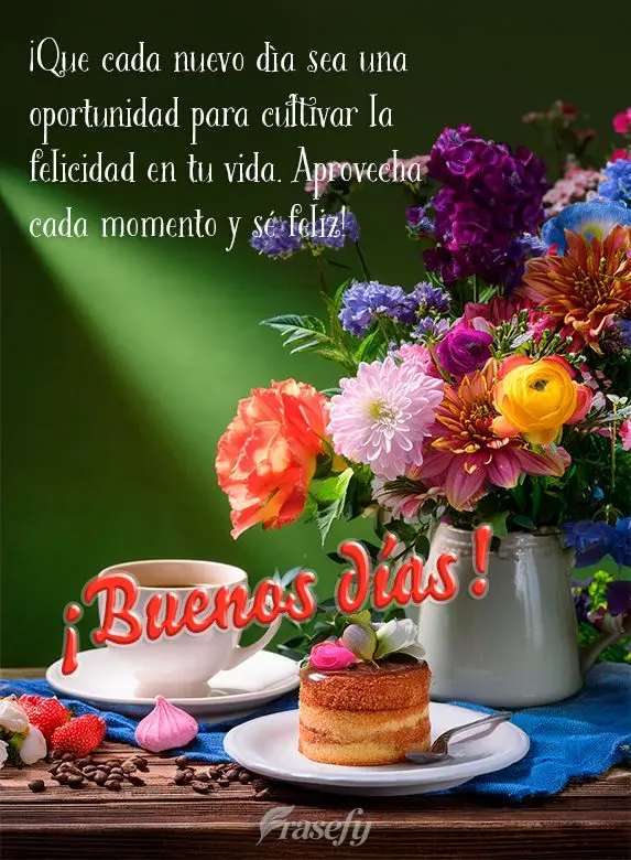 Que cada novo dia seja uma oportunidade para cultivar a felicidade em sua vida. Aproveite cada momento e seja feliz! Bom dia!