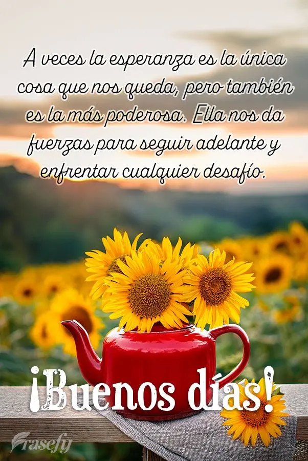 A veces la esperanza es la única cosa que nos queda, pero también es la más poderosa. Ella nos da fuerzas para seguir adelante y enfrentar cualquier d...