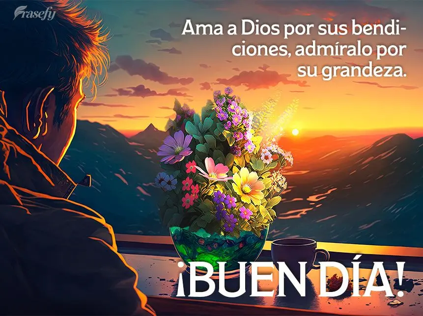 Ama a Dios por sus bendiciones, admíralo por su grandeza. ¡Buen día!