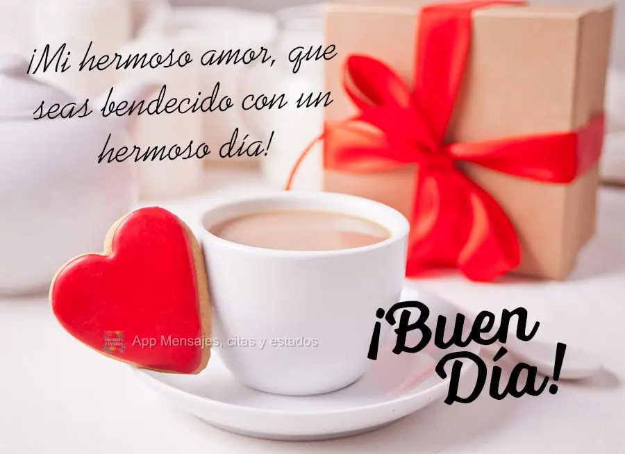 ¡Mi hermoso amor, que seas bendecido con un hermoso día! ¡Buen día!