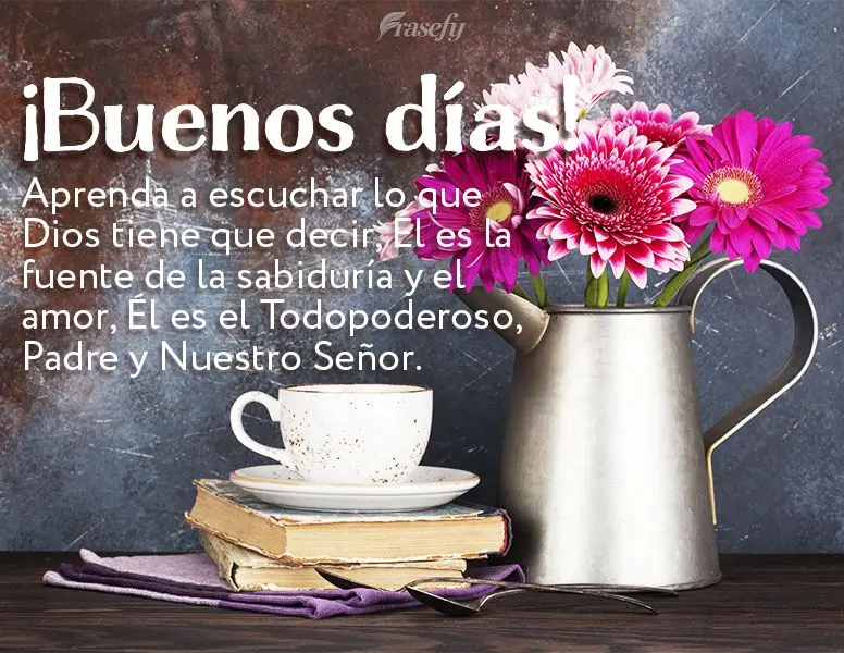 Aprenda a escuchar lo que Dios tiene que decir, Él es la fuente de la sabiduría y el amor, Él es el Todopoderoso, Padre y Nuestro Señor. ¡Buenos dí...