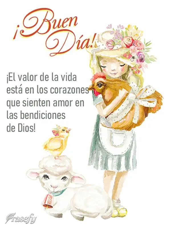 ¡El valor de la vida está en los corazones que sienten amor en las bendiciones de Dios! ¡Buen día!