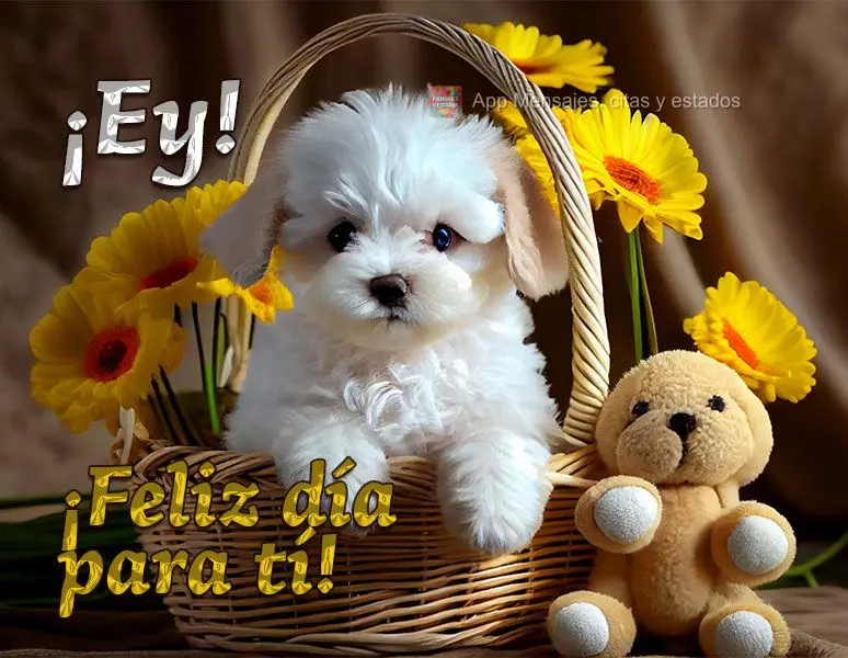 ¡Ey! ¡Feliz día para tí!