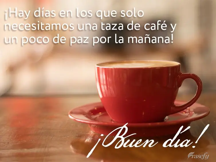 ¡Hay días en los que solo necesitamos una taza de café y un poco de paz por la mañana! ¡Buen día!