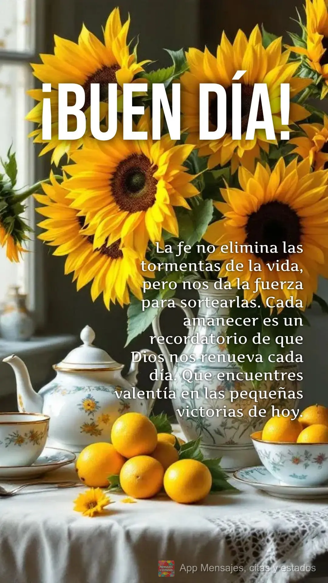 La fe no elimina las tormentas de la vida, pero nos da la fuerza para sortearlas. Cada amanecer es un recordatorio de que Dios nos renueva cada día. Que...