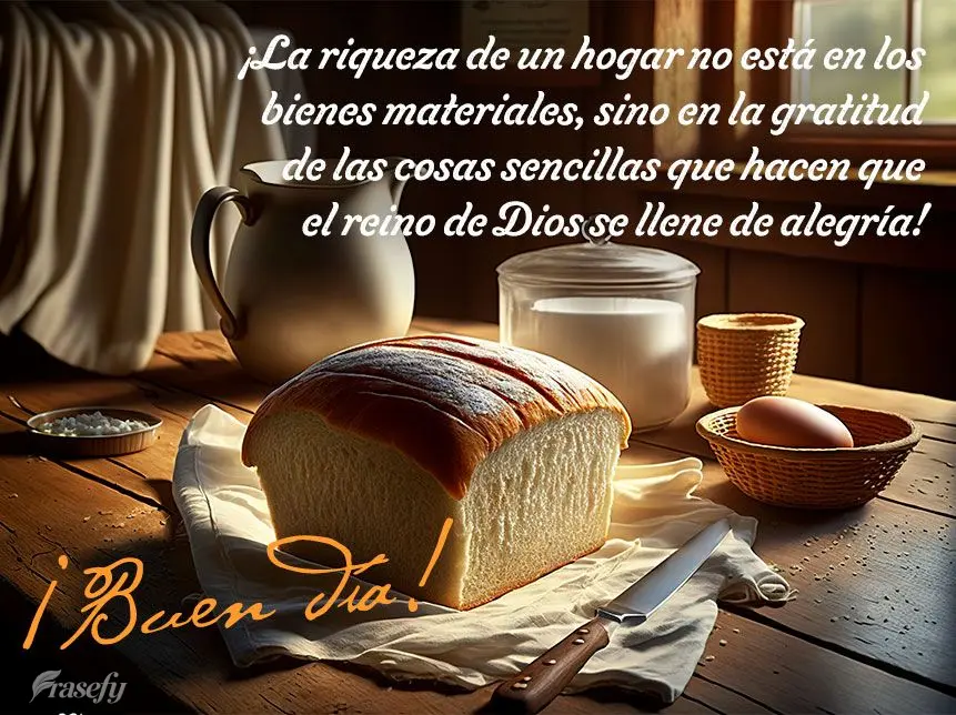 ¡La riqueza de un hogar no está en los bienes materiales, sino en la gratitud de las cosas sencillas que hacen que el reino de Dios se llene de alegrí...