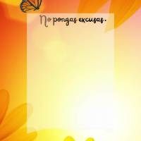No pongas excusas, pon razones. No pierdas el tiempo, disfruta cada segundo. ¡Empieza el día agradeciéndote y no pares hasta sentir paz en tu corazón...
