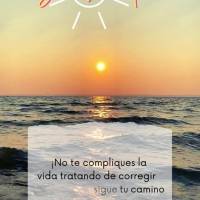 ¡No te compliques la vida tratando de corregir el pasado, sigue tu camino tratando de cambiar tu presente para que el futuro sea mejor! ¡Buen día!