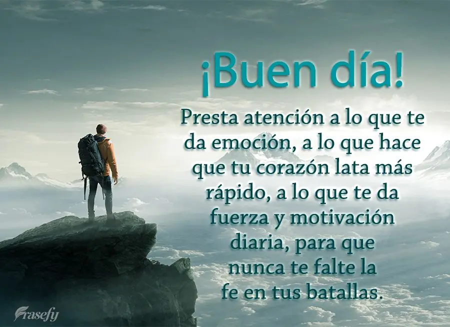 Presta atención a lo que te da emoción, a lo que hace que tu corazón lata más rápido, a lo que te da fuerza y ​​motivación diaria, para que nun...