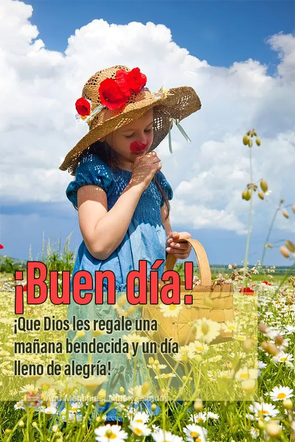 ¡Que Dios les regale una mañana bendecida y un día lleno de alegría! ¡Buen día!