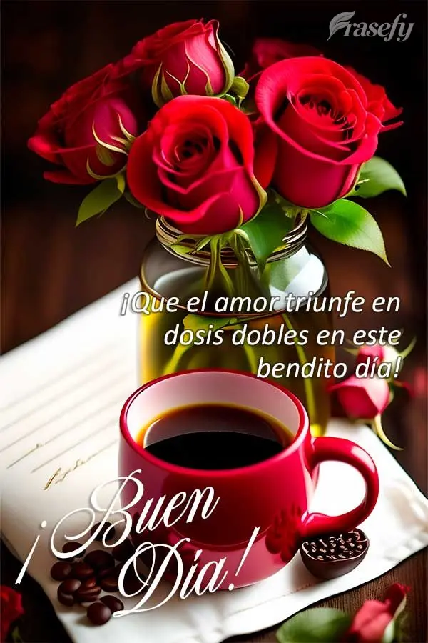 ¡Que el amor triunfe en dosis dobles en este bendito día! ¡Buen día!