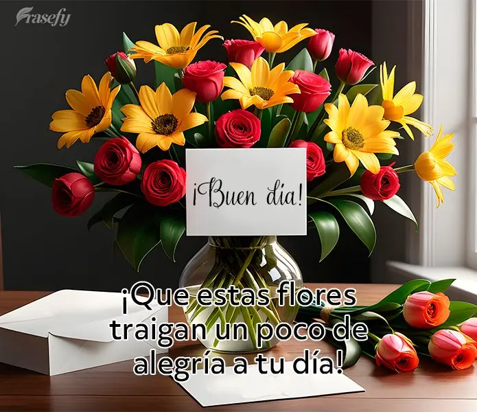 ¡Que estas flores traigan un poco de alegría a tu día! ¡Buen día!