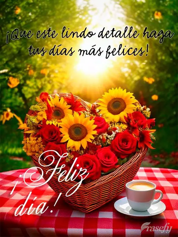 ¡Que este lindo detalle haga tus días más felices! ¡Feliz día!