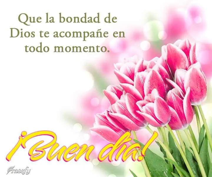 Que la bondad de Dios te acompañe en todo momento. ¡Buen día!