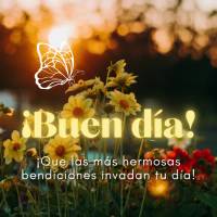 ¡Que las más hermosas bendiciones invadan tu día! ¡Buen día!